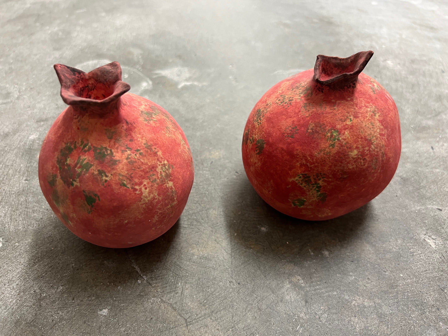 ceramic pomegranate workshop sydney participants shaping clay into pomegranate forms