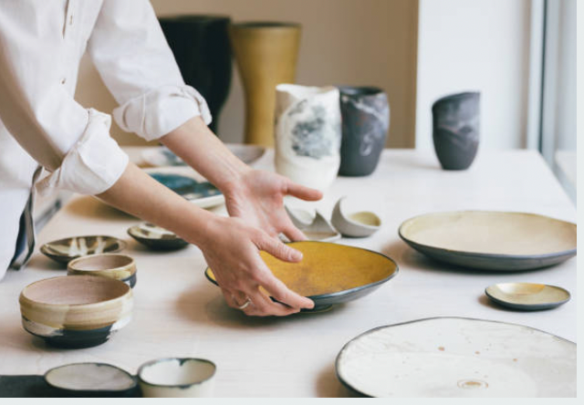 Hand building dinnerware